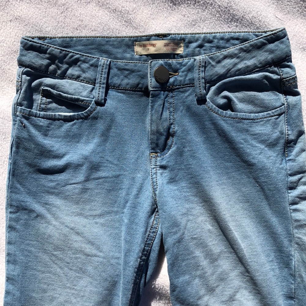No boundaries size 7 skinny soft stretch blue jeans - Picture 3 of 7